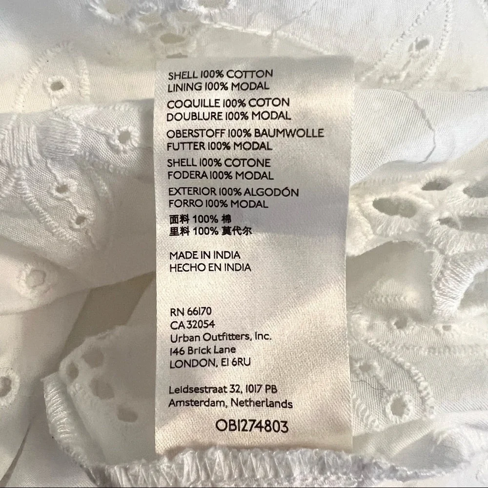 NWT Anthropologie Tallulah Eyelet Mini Dress - Picture 11 of 12